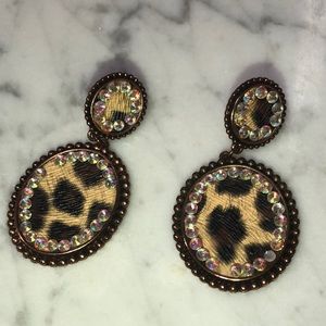 Cheetah earrings